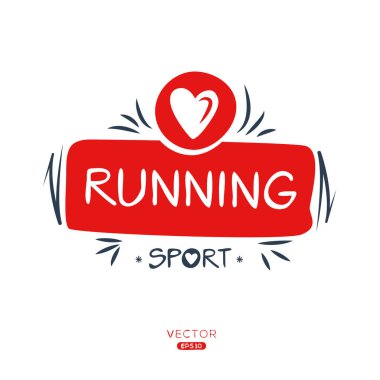 Çalışan Spor Yapıştırması Tasarımı.