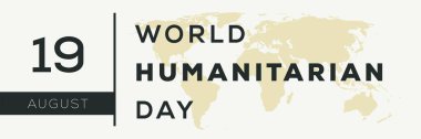 World Humanitarian Day, held on 19 August. clipart