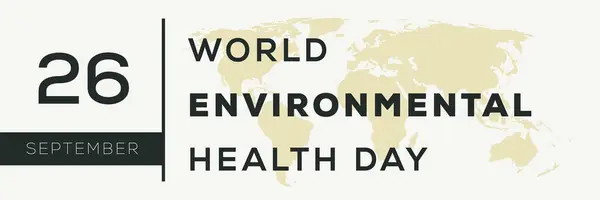 stock vector World Environmental Health Day, held on 26 September.