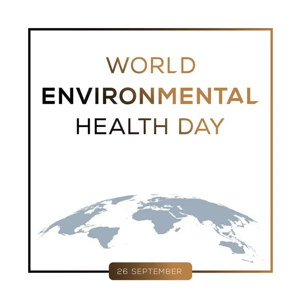 stock vector World Environmental Health Day, held on 26 September.