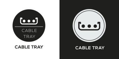 Kablo tepsisi Simgesi, Vektör işareti.