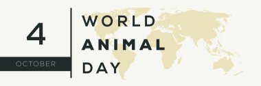 4 Ekim 'de düzenlenen Dünya Hayvan Günü.