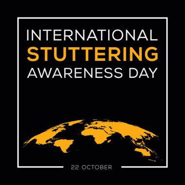 International Stuttering Awareness Day, held on 22 October. clipart