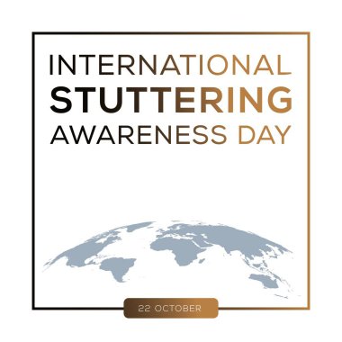 International Stuttering Awareness Day, held on 22 October. clipart