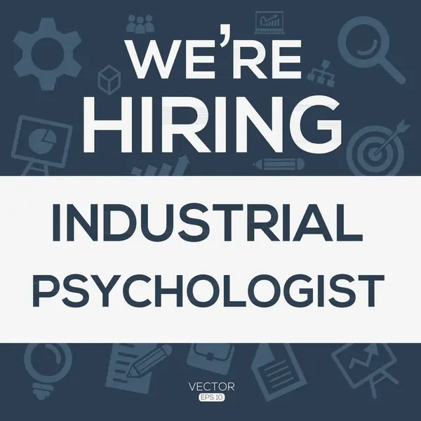 Hiring Industrial Psychologist Join Our Team Vector Illustration — Wektor stockowy