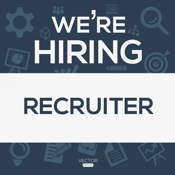 Hiring Recruiter Join Our Team Vector Illustration — Wektor stockowy