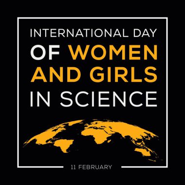 International Day of Women and Girls in Science, held on 11 February. clipart