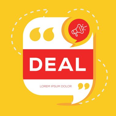 (Konuşma balonunda yazılmış metin, Vektör illüstrasyonu.