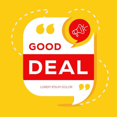 (Konuşma balonunda yazılmış metin, Vektör illüstrasyonu.