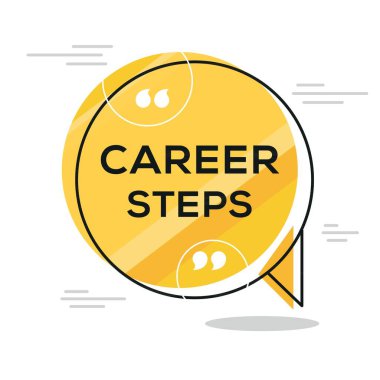 (Kariyer adımları) Yaratıcı İşaret Tasarımı, vektör çizimi.