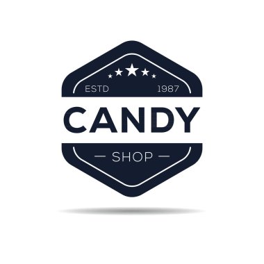 (Şekerleme) Mağaza tasarımı, vektör illüstrasyonu.