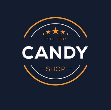 (Şekerleme) Mağaza tasarımı, vektör illüstrasyonu.