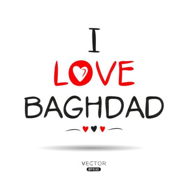 Bağdat Yaratıcı etiket metin tasarımı, etiketler, tişörtler, davetiyeler ve vektör illüstrasyonları için kullanılabilir..