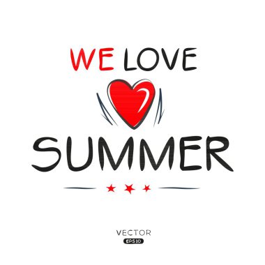 Yaz Yaratıcı etiket metin tasarımı, etiketler, tişörtler, davetiyeler ve vektör illüstrasyonları için kullanılabilir.