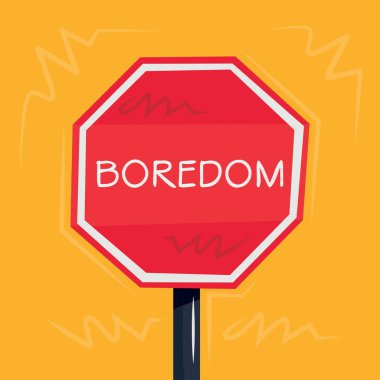 Sıkıntı Uyarı işareti, vektör illüstrasyonu.