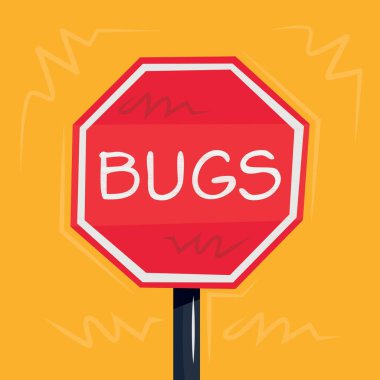 Hata Uyarı işareti, vektör illüstrasyonu.