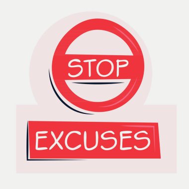 Bahane Uyarı işareti, vektör illüstrasyonu.