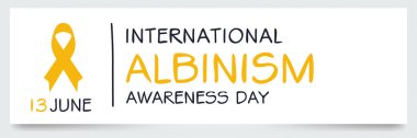 International Albinism Awareness Day, held on 13 June. clipart