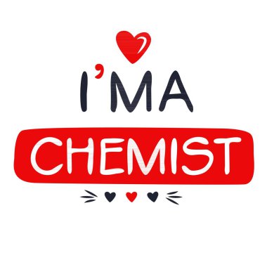 (Ben Kimyagerim. Mektup tasarımı, tişört, kupa, tekstil, poster, kart, hediye ve daha fazlası için kullanılabilir..