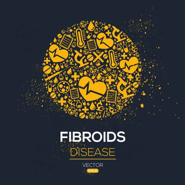 stock vector Fibroids disease banner design.