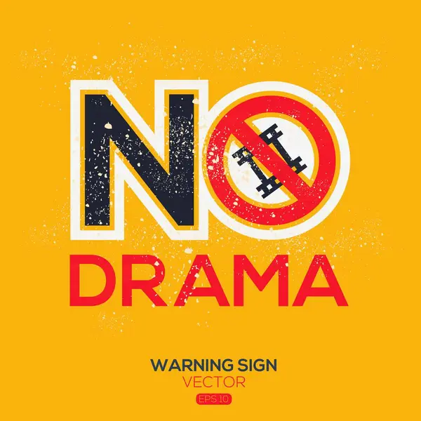 stock vector (Drama) Warning sign, vector illustration.