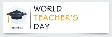 World Teachers Day, held on 5 October. clipart