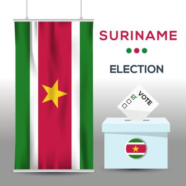 Seçim arkaplanını oy sandığı ve vektör illüstrasyonuyla somutlaştır.