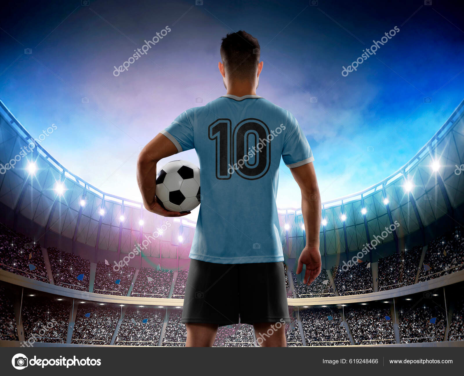 Jogador De Futebol Mexico No Estádio Imagem de Stock - Imagem de