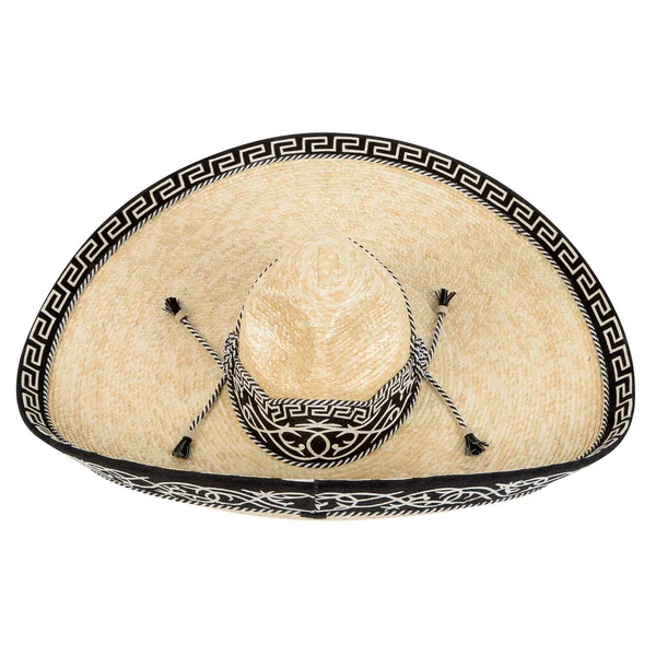 Handcrafted Cowboy Charro Hat Woven Hand Palm Made Mexico Materials — 스톡 사진
