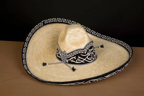 Handcrafted Cowboy Charro Hat Woven Hand Palm Made Mexico Materials —  Fotos de Stock