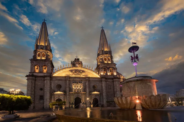 Catedral Centro Histórico Guadalajara Jalisco México —  Fotos de Stock