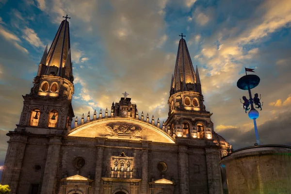 Cathédrale Dans Centre Historique Guadalajara Jalisco Mexique — Photo