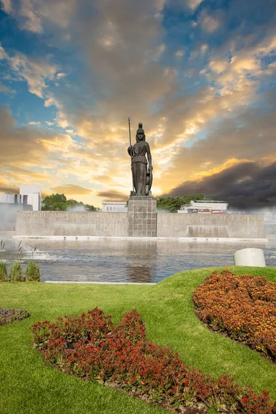 Είσοδος Του Μνημείου Minerva Στην Πόλη Gudalajara Jalisco Μεξικό — Φωτογραφία Αρχείου