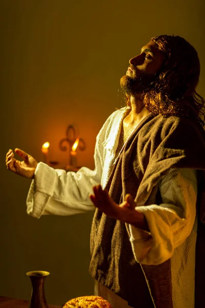 Представлення Сцен Ісуса Христа Під Час Останньої Вечері Його Апостолами — стокове фото