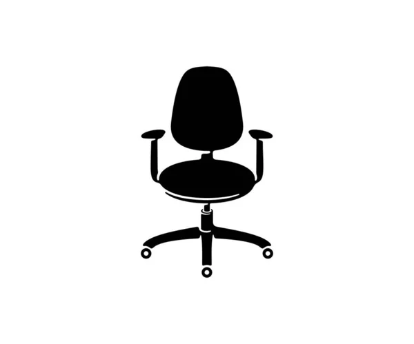 Офисное Кресло Мебель Стул Дизайн Логотипа Дизайн Интерьера Декора Архитектуры — стоковый вектор