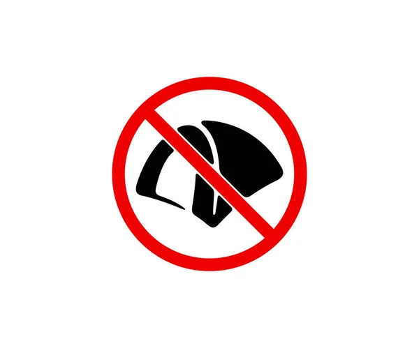 Запрет Знак Символ Запрет Поставить Палатку Кемпинг Графический Дизайн Запрещённый — стоковый вектор