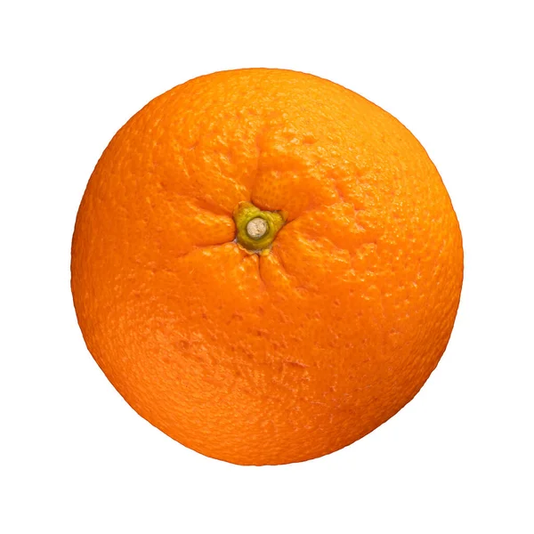 Frische Ganze Zitrusfrüchte Orange Orangene Früchte Isoliert Auf Weißem Hintergrund — Stockfoto
