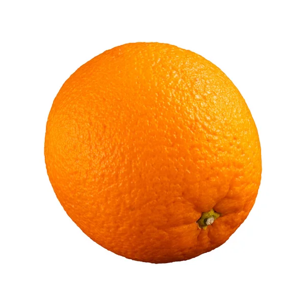 Färsk Hel Citrusfrukt Apelsin Orange Frukt Isolerad Vit Bakgrund — Stockfoto