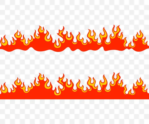 조명탄 모닥불 불타고 바다없는 그래픽 디자인 불덩이 과타오르는 설계와 — 스톡 벡터