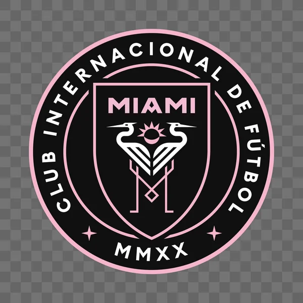 Amerikan Profesyonel Futbol Takımı Amblemi Miami — Stok Vektör