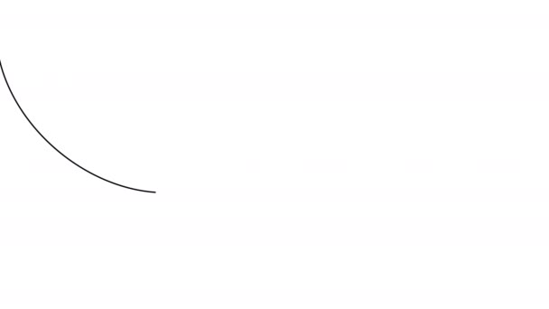 Kontinuální Jednořádková Kresba Pavouka Sedí Designu Pohybu Pavučiny Jednořádkové Ilustrace — Stock video