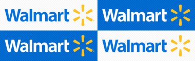 Walmart logo. Editorial vector illustration clipart
