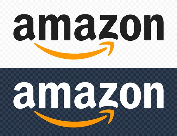 Логотип Amazon Редакційна Векторна Ілюстрація — стоковий вектор