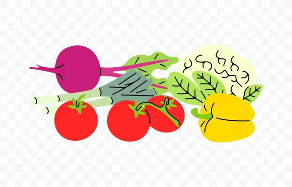 stock vector Vegetables and farmer market, graphic design. Food, meal, grocery and agriculture, vector design and illustration