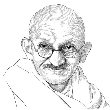 Mohandas Karamchand Gandhi - Hintli avukat, sömürge karşıtı milliyetçi, ve politik etikçi Hindistan 'ın İngiltere' den bağımsızlığı için başarılı bir kampanya yürütmek için pasif direniş gösterdiler.