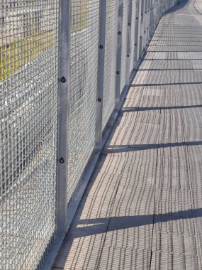 Yol arkaplanı ile kablo örgüsü