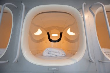 Tokyo Japonya 'daki kapsül otel.