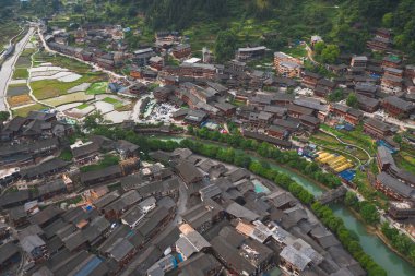 Guizhou Çin 'de bin Miao köyü