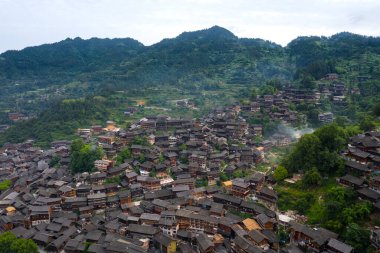 Guizhou Çin 'de bin Miao köyü