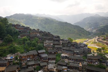 Guizhou Çin 'de bin Miao köyü